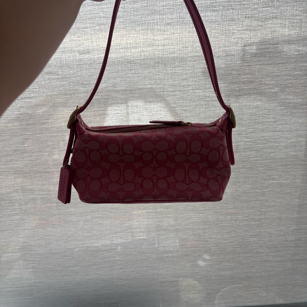Coach Fuchsia Signature Shoulder Bag
